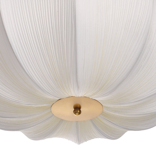 Modern Pleated Fabric Chandelier Japandi Organic Pendant Light