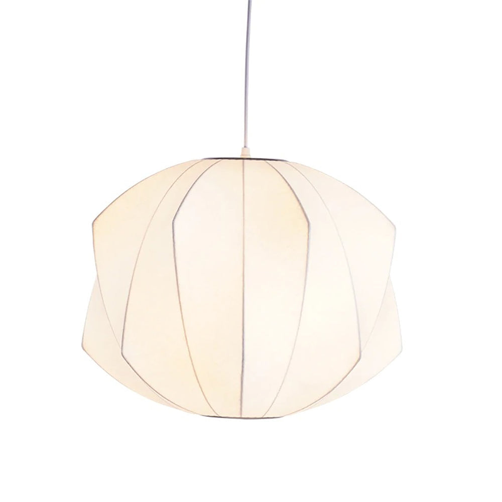 Mid-Century Fabric Cocoon Pendant Light Modern Cloud Bubble Chandelier