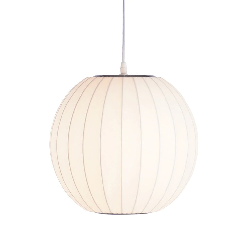 Mid-Century Fabric Cocoon Pendant Light Modern Cloud Bubble Chandelier
