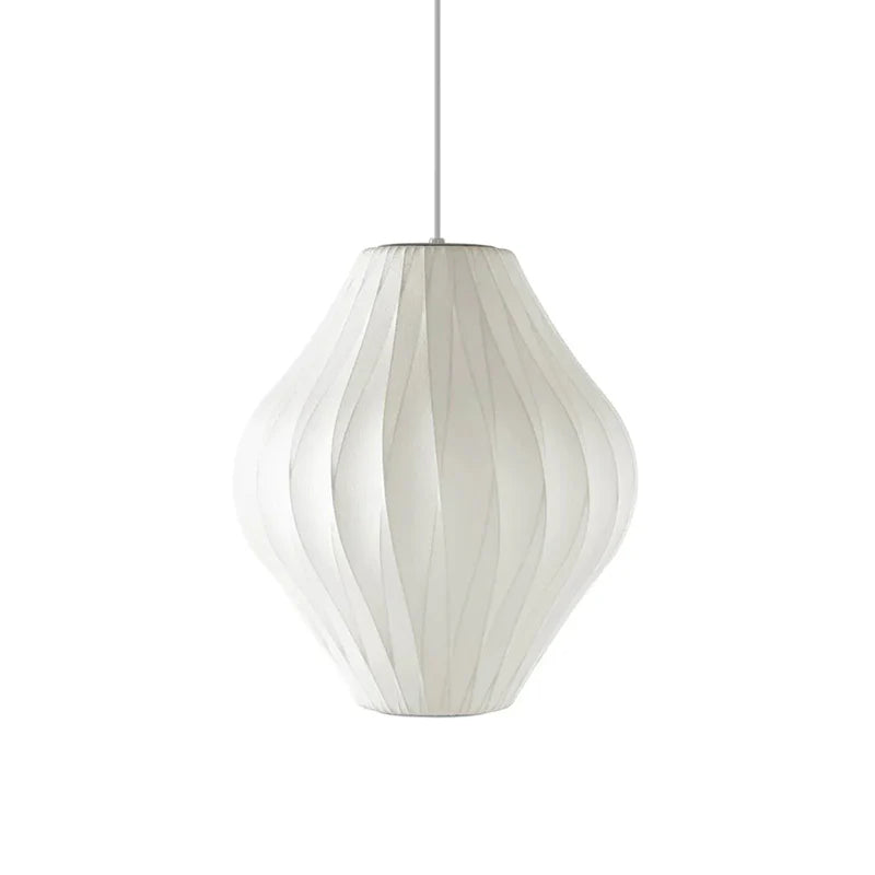 Mid-Century Fabric Cocoon Pendant Light Modern Cloud Bubble Chandelier