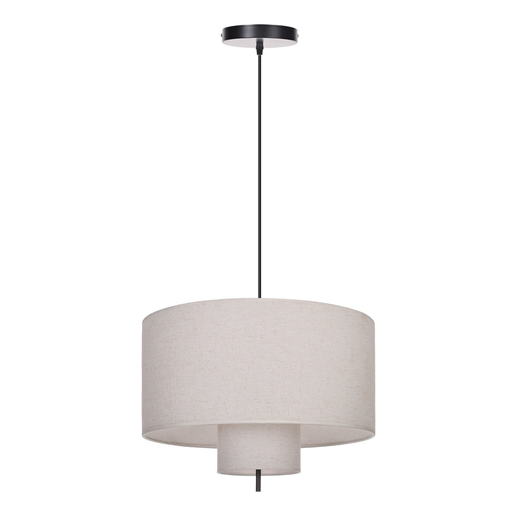 Modern Fabric Cylinder Pendant Light Minimalist Drum Chandelier