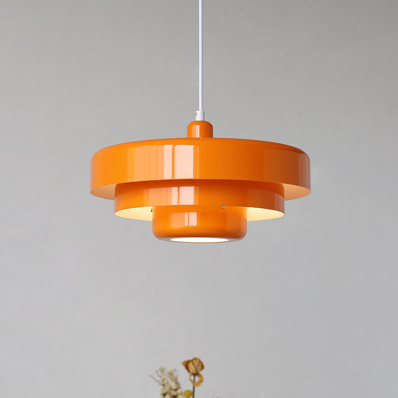 Single Head Medieval Iron Pendant Light Retro Chandelier