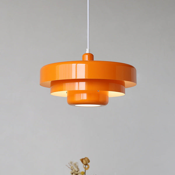 Single Head Medieval Iron Pendant Light Retro Chandelier