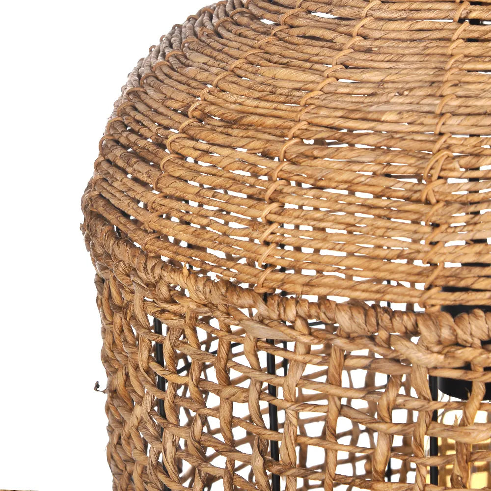 Oversized Wabi-Sabi Rattan Pendant Light Large Kitchen Island Fixture