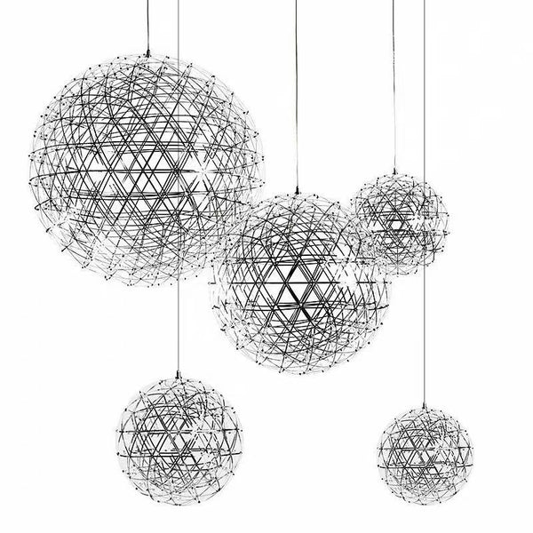 Stainless Steel LED Firework Pendant Light Raimond-Style Chandelier