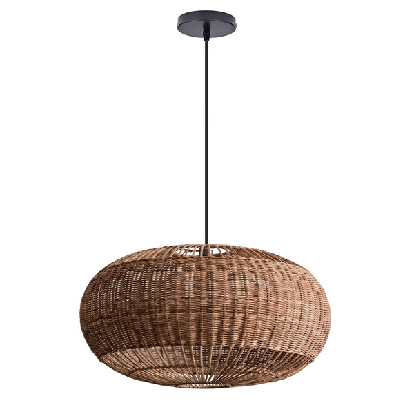 Commercial Rattan Pendant Light Wabi-Sabi Cafe & Restaurant Chandelier