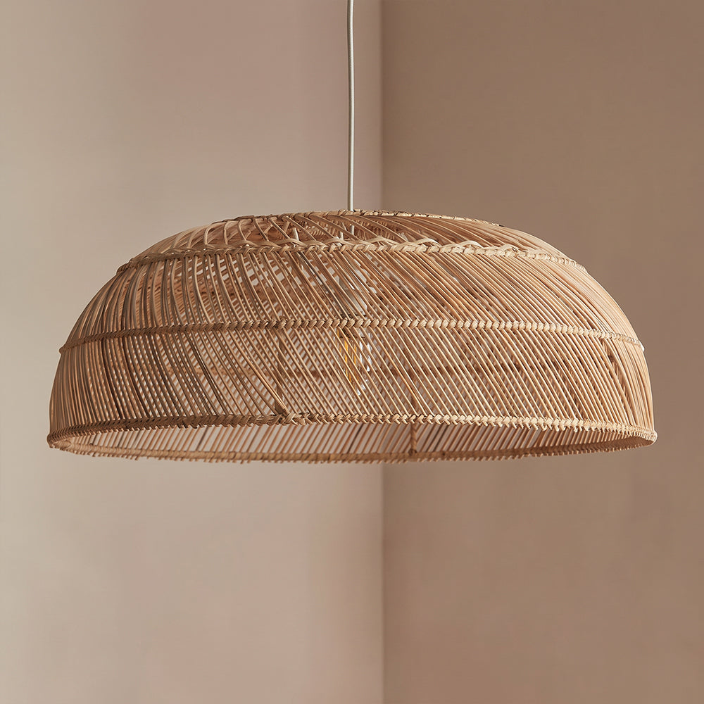 Modern Boho Rattan Pendant Light Woven Hanging Ceiling Lamp