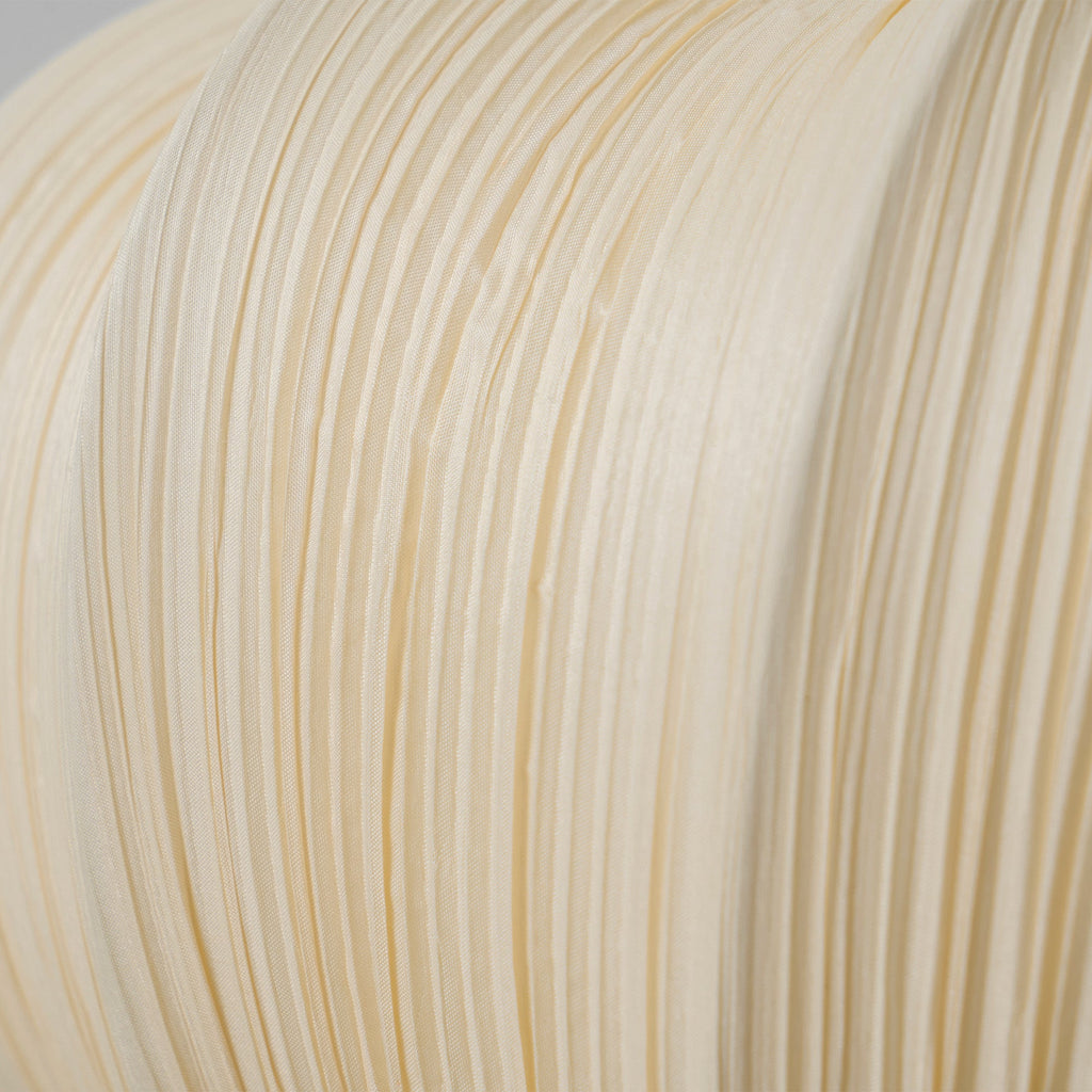 Pleated Fabric Pendant Lamp Minimalist Rounded Hanging Light