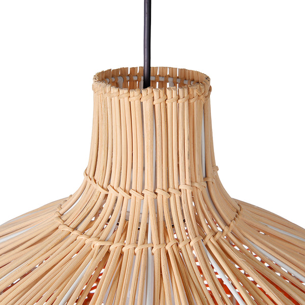Dramatic Rattan Pendant Light Handmade Kitchen Island Chandelier