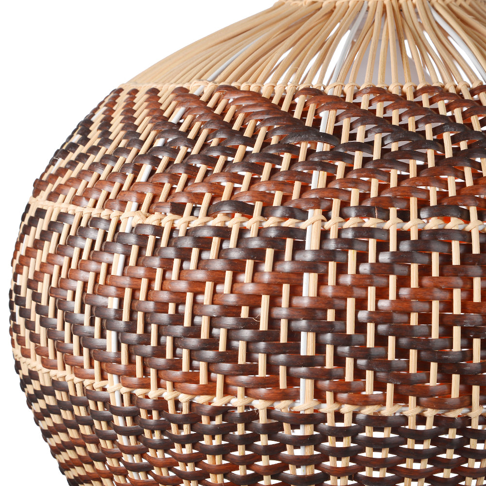 Dramatic Rattan Pendant Light Handmade Kitchen Island Chandelier