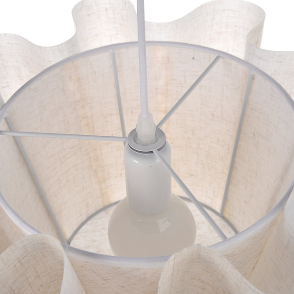 Nordic Pleated Fabric Pendant Light Vintage Handmade Chandelier