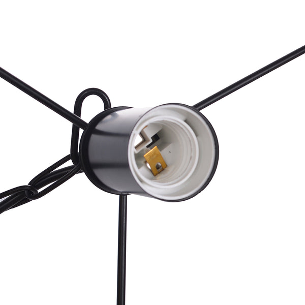 Double-Layer Seagrass Pendant Light Wabi-Sabi Living Room Chandelier
