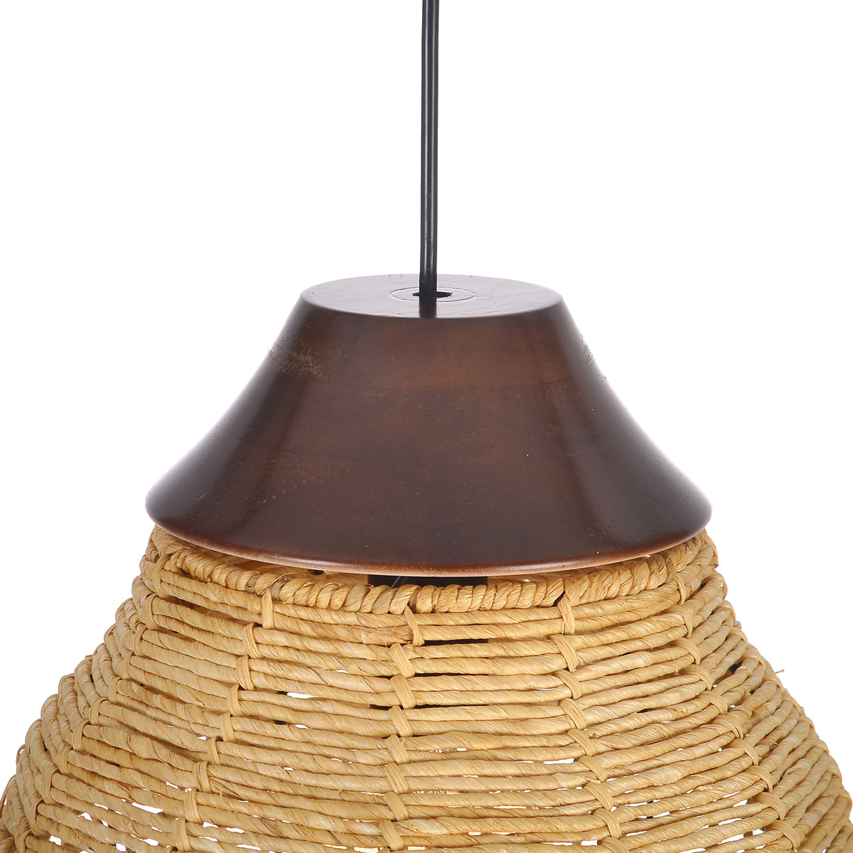 Oversized Wabi-Sabi Rattan Pendant Light Large Kitchen Island Fixture