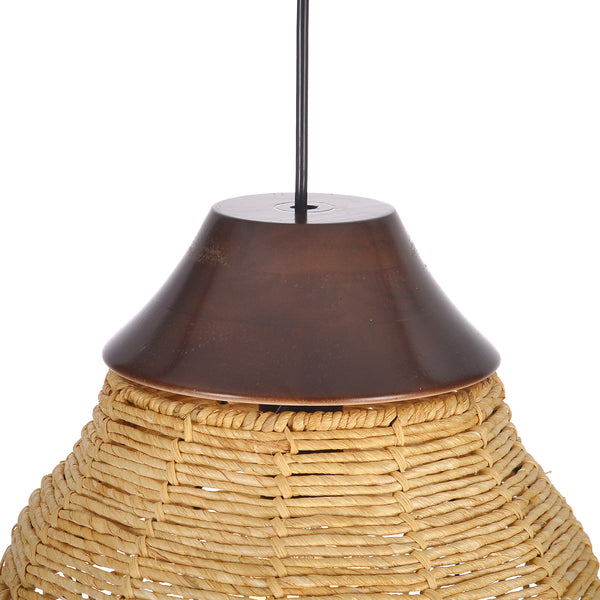 Oversized Wabi-Sabi Rattan Pendant Light Large Kitchen Island Fixture
