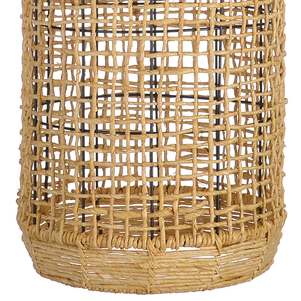 Oversized Wabi-Sabi Rattan Pendant Light Large Kitchen Island Fixture