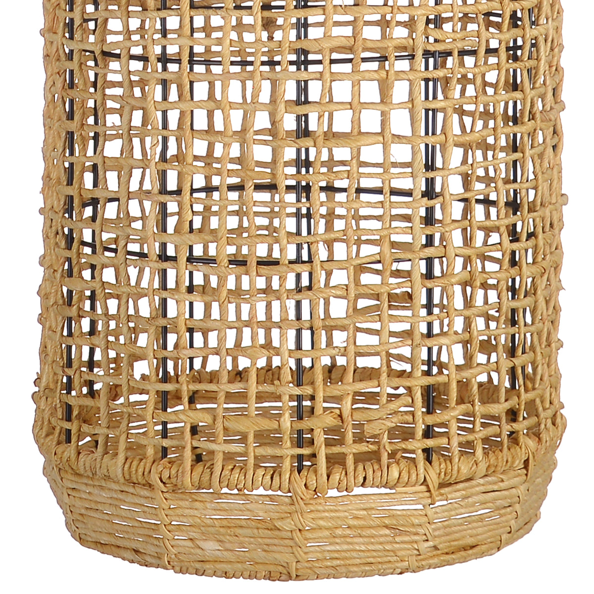 Oversized Wabi-Sabi Rattan Pendant Light Large Kitchen Island Fixture