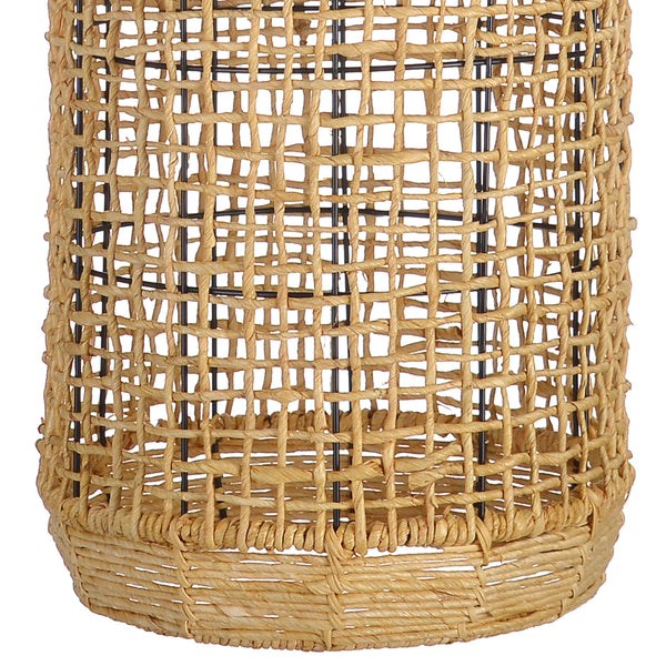 Oversized Wabi-Sabi Rattan Pendant Light Large Kitchen Island Fixture