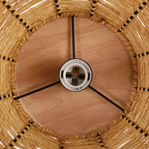 Oversized Wabi-Sabi Rattan Pendant Light Large Kitchen Island Fixture