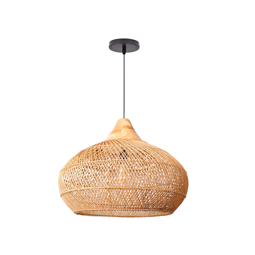 Southeast Asian Rattan Pendant Light Wabi-Sabi Retro Chandelier