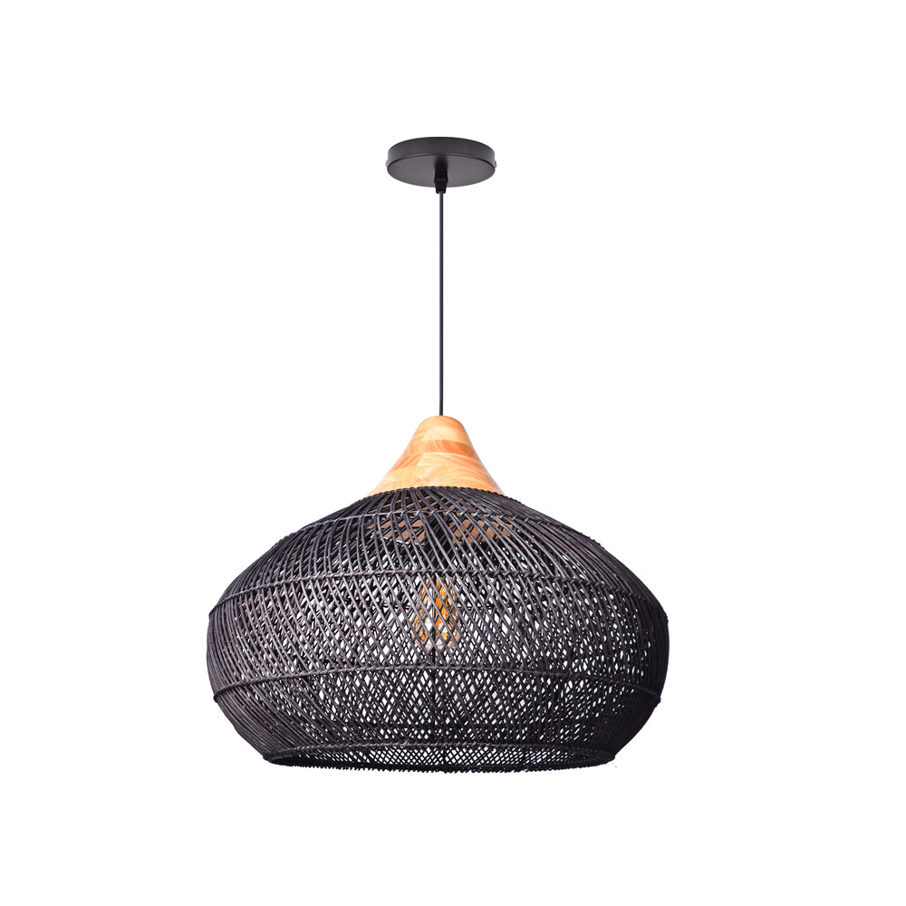 Southeast Asian Rattan Pendant Light Wabi-Sabi Retro Chandelier