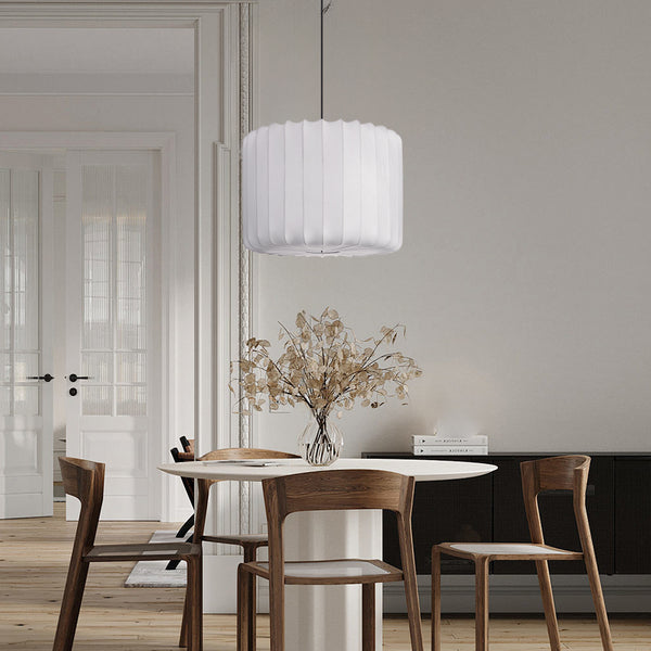 Wabi-Sabi Imitation Silk Pendant Light Japanese Minimalist Chandelier