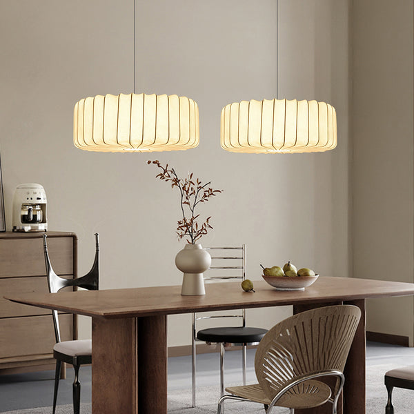 Wabi-Sabi Imitation Silk Pendant Light Japanese Minimalist Chandelier