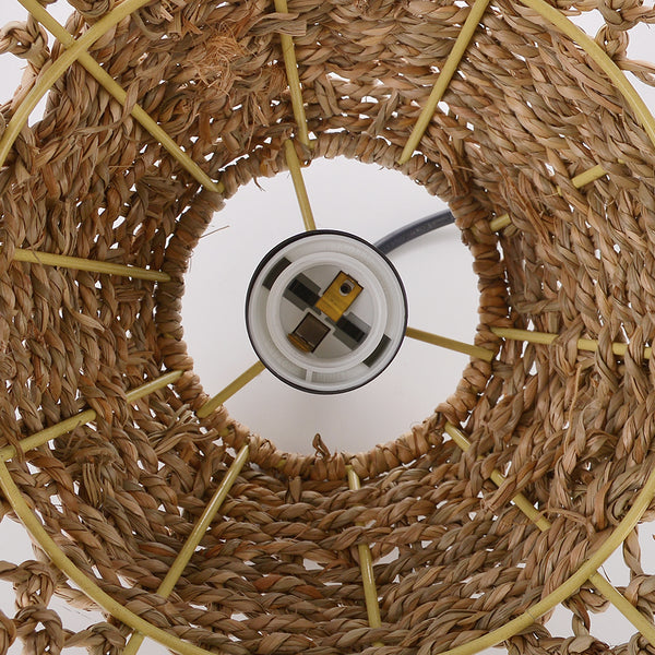 Teardrop Seagrass Pendant Light Hand-Woven Island Chandelier