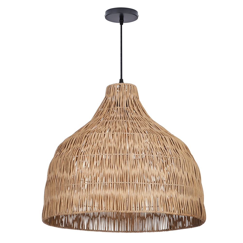 Duplex Loft Rattan Pendant Lamp Modern Villa Wabi-Sabi Chandelier