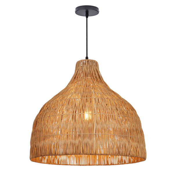 Duplex Loft Rattan Pendant Lamp Modern Villa Wabi-Sabi Chandelier