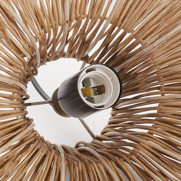 Duplex Loft Rattan Pendant Lamp Modern Villa Wabi-Sabi Chandelier