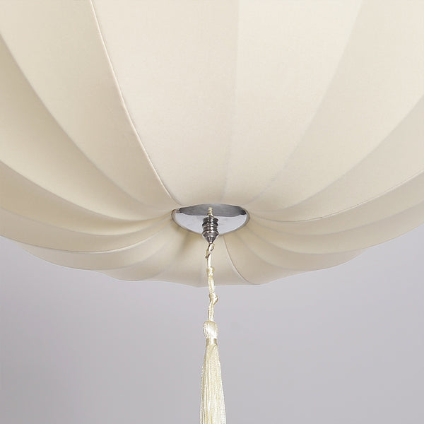 Medieval Fabric Pendant Lamp French Vintage Living Room Chandelier