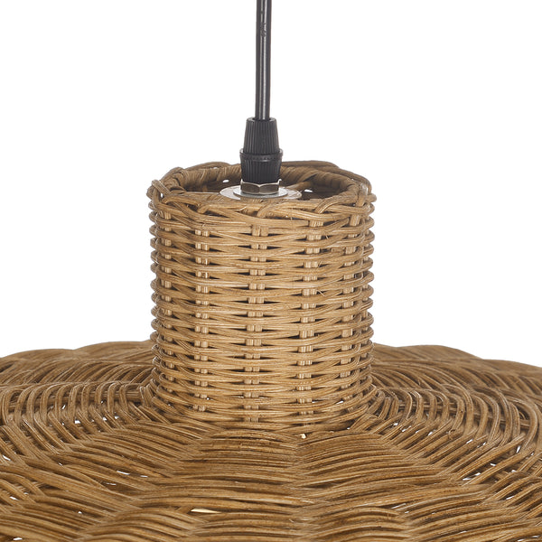 Retro Japanese Rattan Pendant Light Handwoven Restaurant Chandelier