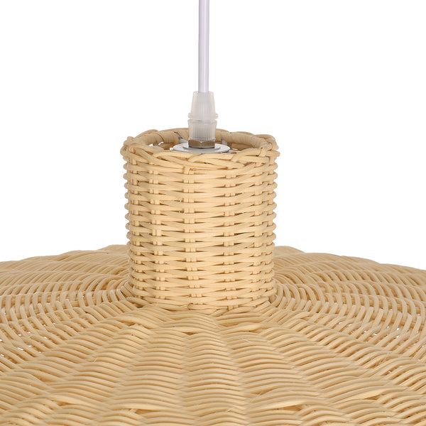Retro Japanese Rattan Pendant Light Handwoven Restaurant Chandelier
