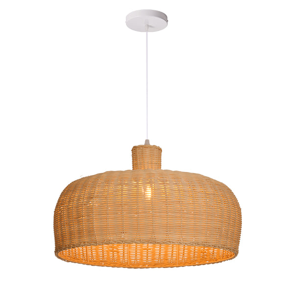Retro Japanese Rattan Pendant Light Handwoven Restaurant Chandelier