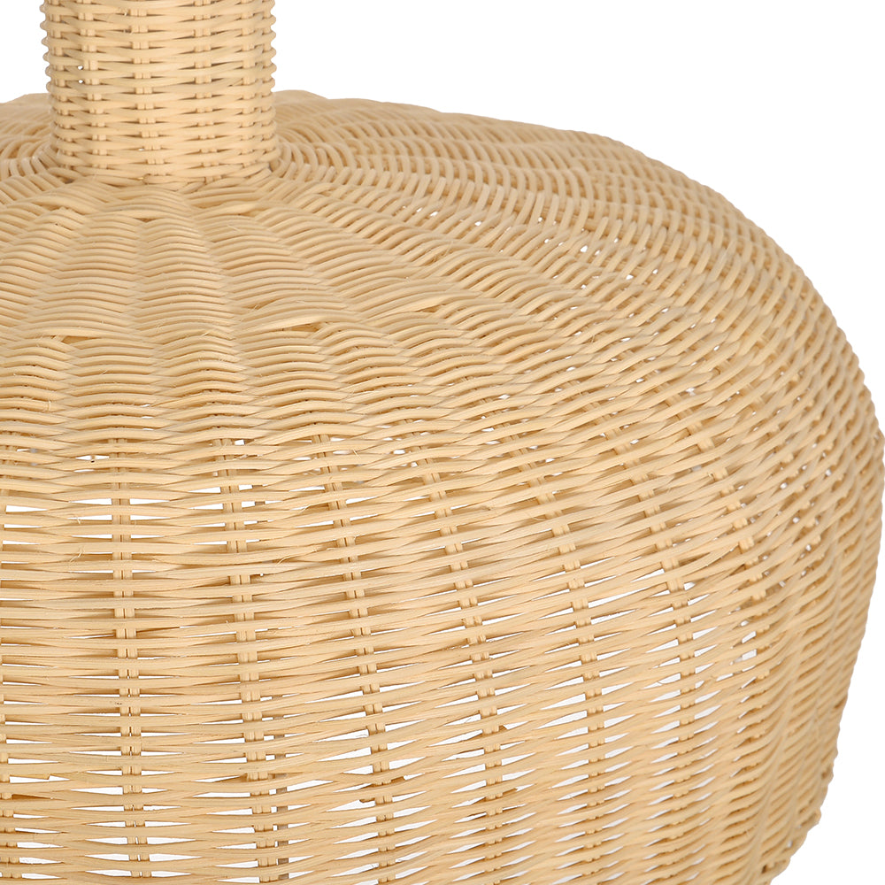 Retro Japanese Rattan Pendant Light Handwoven Restaurant Chandelier
