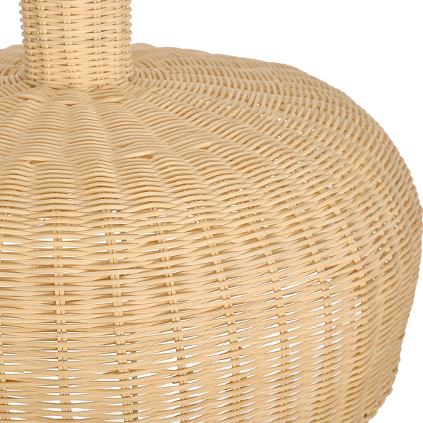 Retro Japanese Rattan Pendant Light Handwoven Restaurant Chandelier