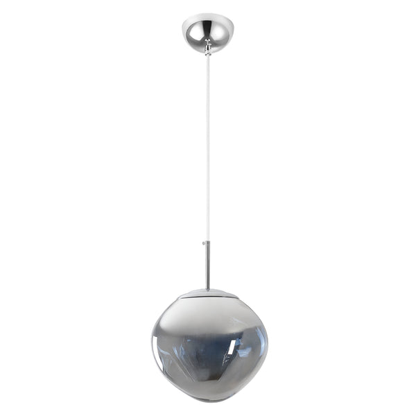 Silver Lava Glass Statement Chandelier Designer Lighting