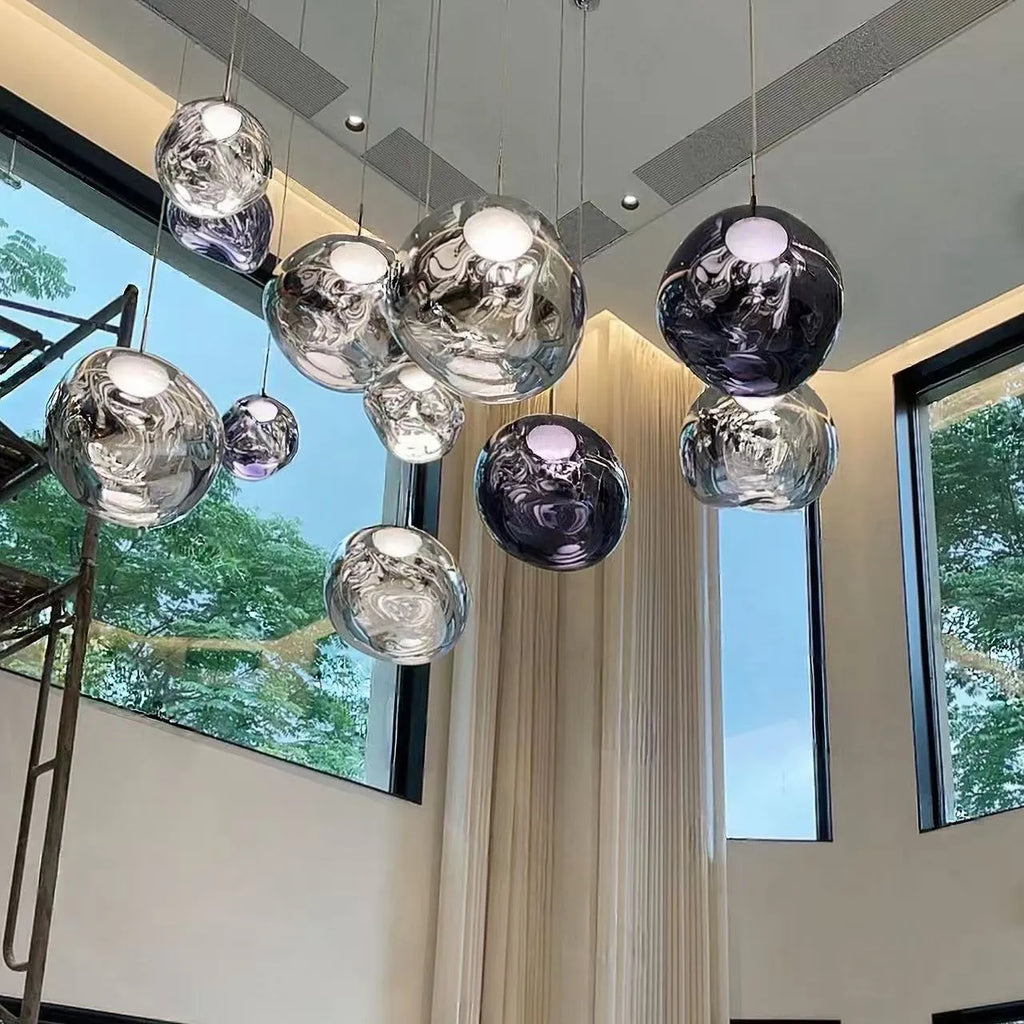 Designer Lava Chandelier Luxury Loft & Stairwell Pendant Light