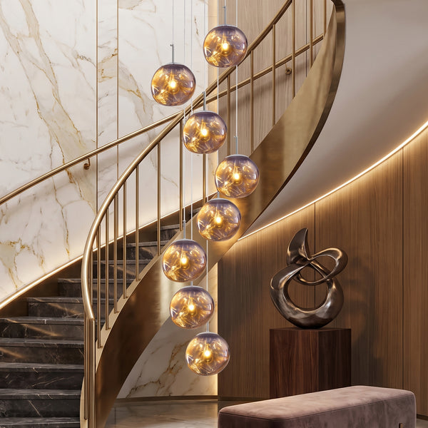 Designer Lava Chandelier Luxury Loft & Stairwell Pendant Light