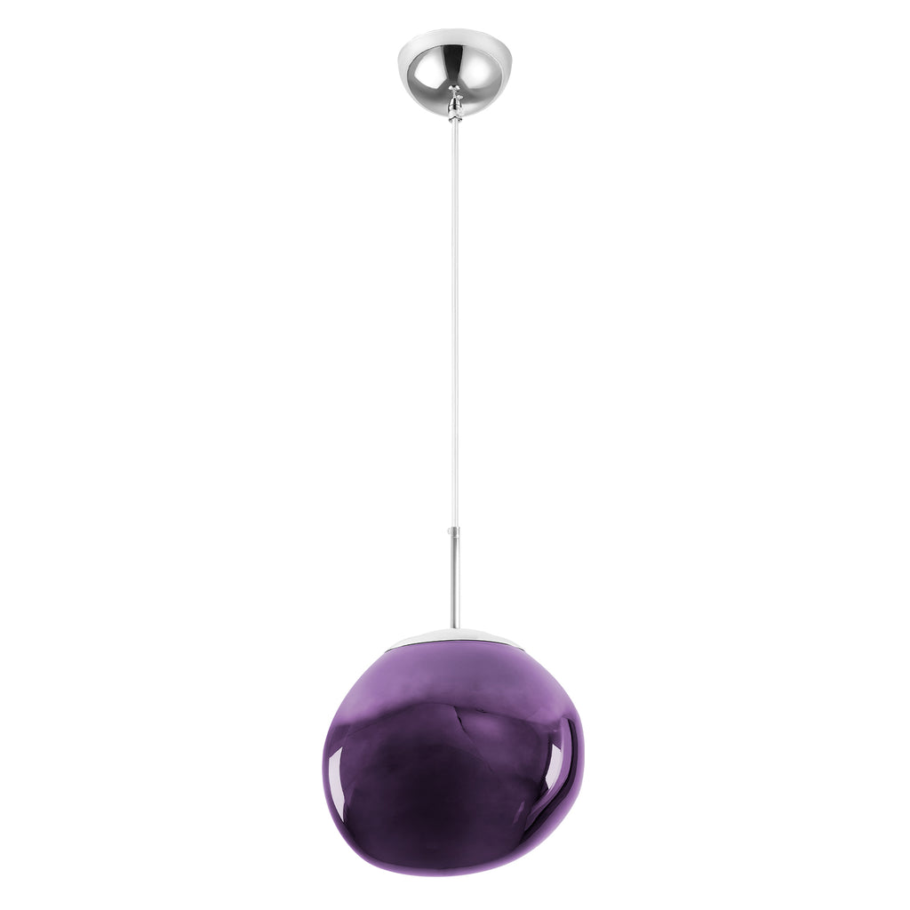 Purple Lava Glass Statement Chandelier Designer Lighting