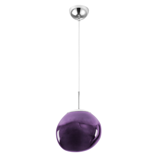Purple Lava Glass Statement Chandelier Designer Lighting