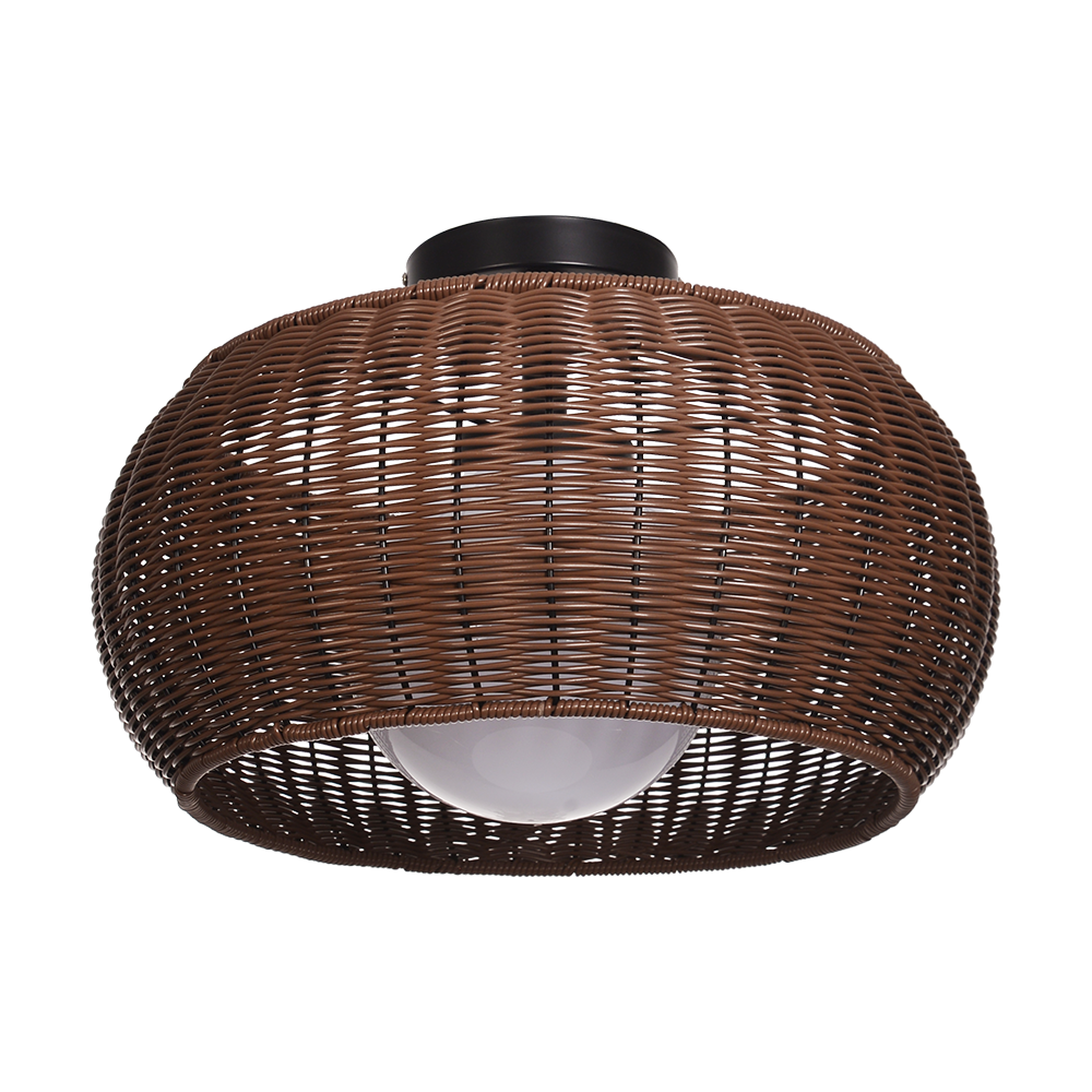 Weatherproof Woven Outdoor Pendant Patio & Porch Rattan Lighting