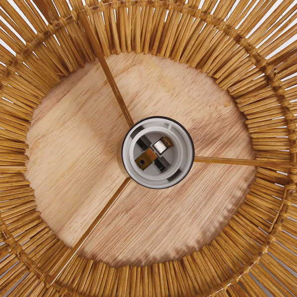 Wabi-Sabi Rattan Chandelier Retro Japanese Hand-Woven Pendant Light