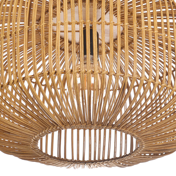 Wabi-Sabi Rattan Chandelier Retro Japanese Hand-Woven Pendant Light