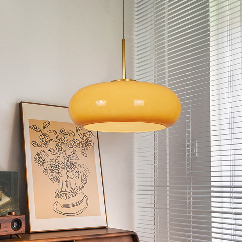 Yellow Glass Kitchen Island Chandelier Nordic Minimalist Pendant Secondary image