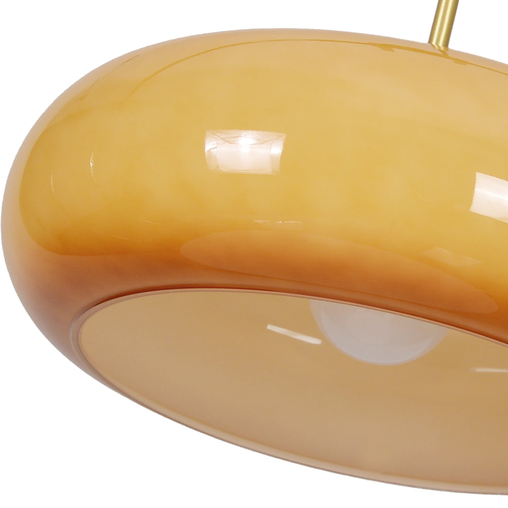 Yellow Glass Kitchen Island Chandelier Nordic Minimalist Pendant