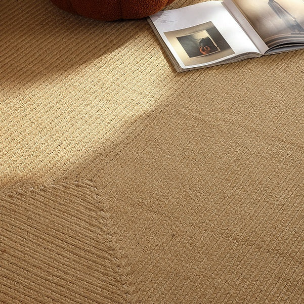 Round Wabi-Sabi Style Handwoven Jute Rug