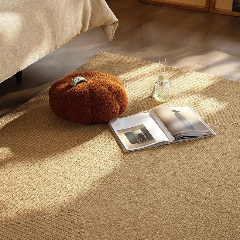 Round Wabi-Sabi Style Handwoven Jute Rug