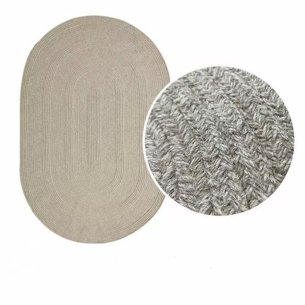 Modern Minimalist Hand-Woven Wool Rug