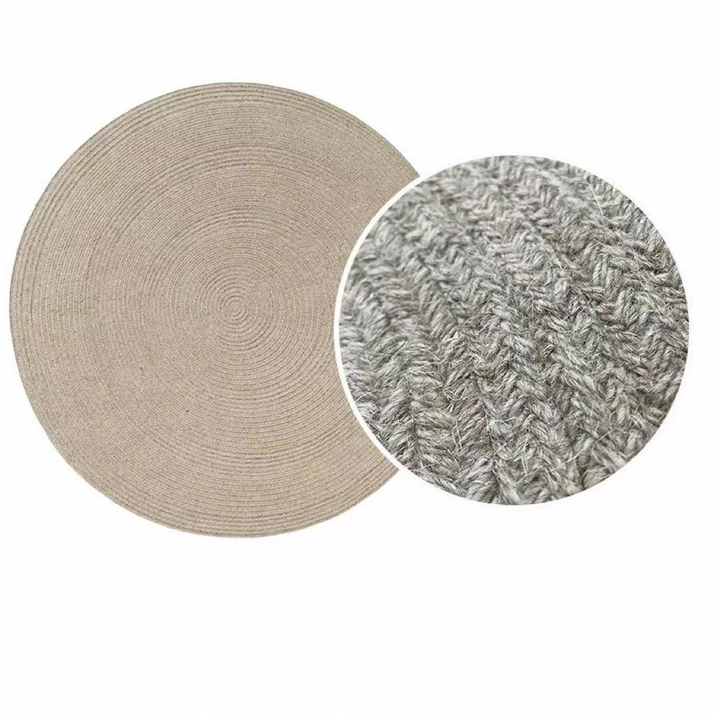 Modern Minimalist Hand-Woven Wool Rug